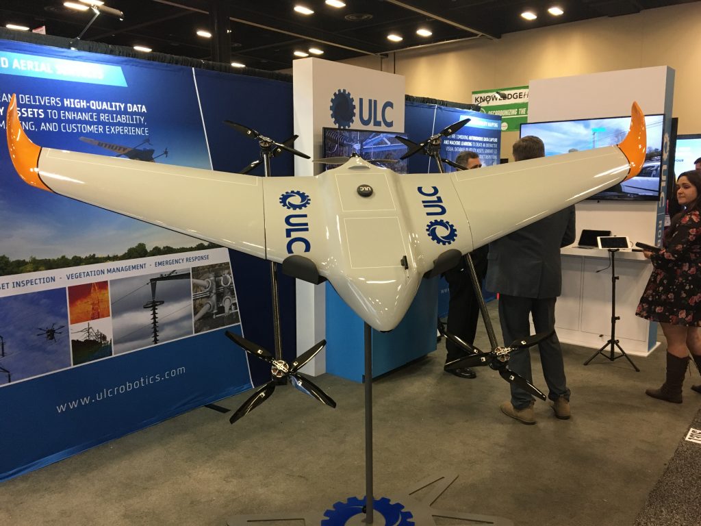 A hybrid between a drone and an airplane