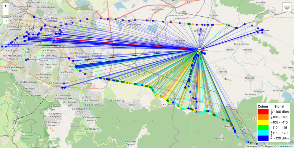 LoRa gateway coverage