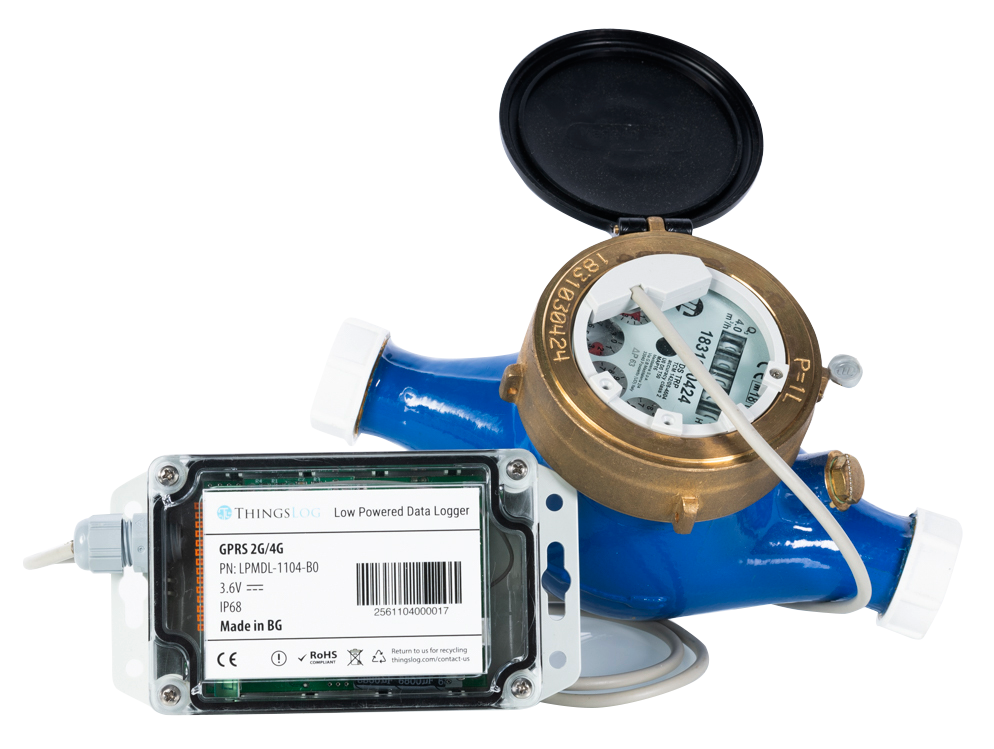 4G GPRS data logger with water meter